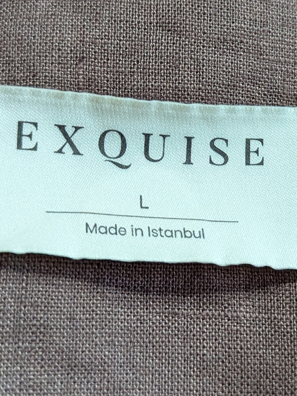 Anthropologie Exquise Dress Tobie Mini Pleated Chocolate Brown Linen Size Large - Picture 3 of 4